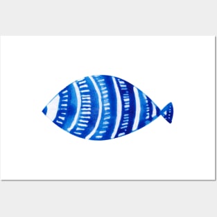 Blue fish Posters and Art